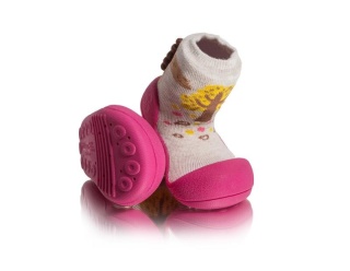 Buciki dla dziewczynki Attipas Giraffe Fuchsia