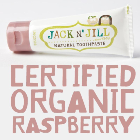 Jack N' Jill Naturalna Pasta do Zębów Organiczna Malina i Xylitol 50 g
