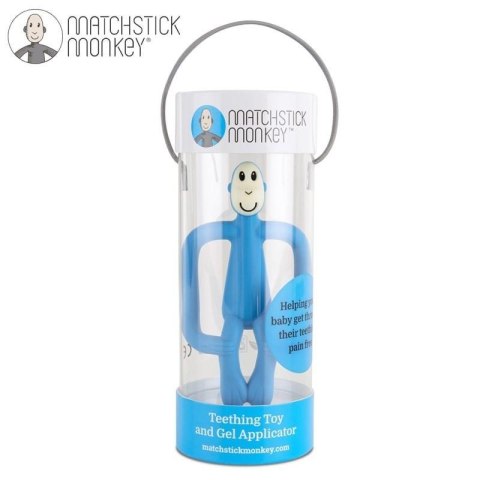 Gryzak masujący ze szczoteczką Light Blue Matchstick Monkey Gryzak masujący ze szczoteczką Light Blue Matchstick Monkey
