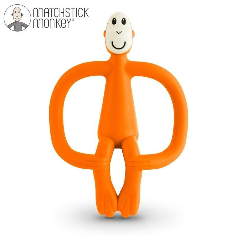 MATCHSTICK MONKEY Gryzak Masujący ze Szczoteczką Orange MATCHSTICK MONKEY Gryzak Masujący ze Szczoteczką Orange