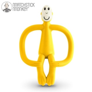 MATCHSTICK MONKEY Gryzak Masujący ze Szczoteczką Yellow