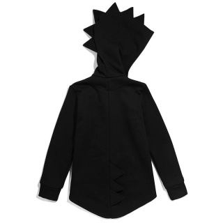 Kukukid Bluza DINO HOODIE COTTON BLACK