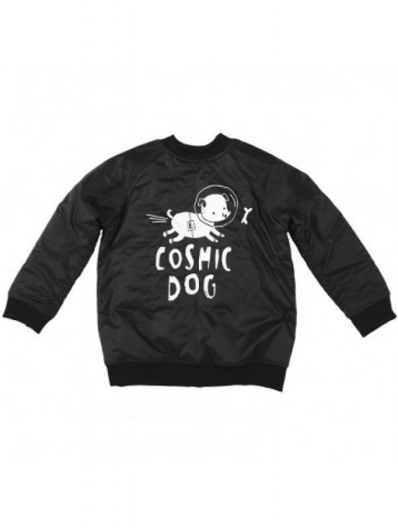 Kukukid Kurtka BOMBERKA BLACK COSMIC DOG - manustore