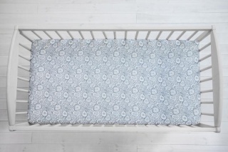 SLEEPEE Prześcieradło do łóżeczka We care Grey 140 x 70