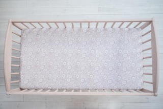 SLEEPEE Prześcieradło do łóżeczka We care Pink 140 x 70