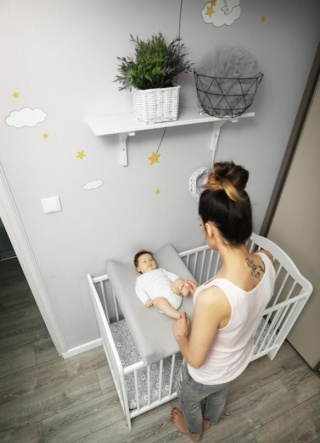 SLEEPEE Prześcieradło na przewijak Róż