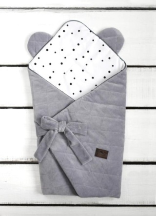 SLEEPEE Rożek niemowlęcy Royal Baby Grey/Grey