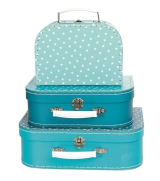 EGMONT ZESTAW WALIZEK 3 PCS BLUE