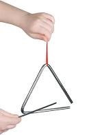 Metalowy trójkąt muzyczny Goki - 16 cm