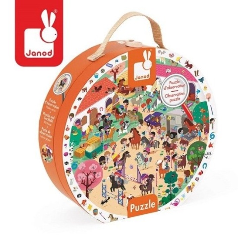JANOD Puzzle obserwacyjne w walizce Stadnina