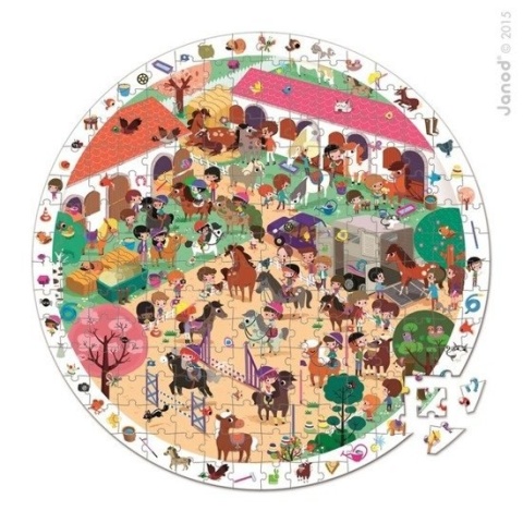 JANOD Puzzle obserwacyjne w walizce Stadnina