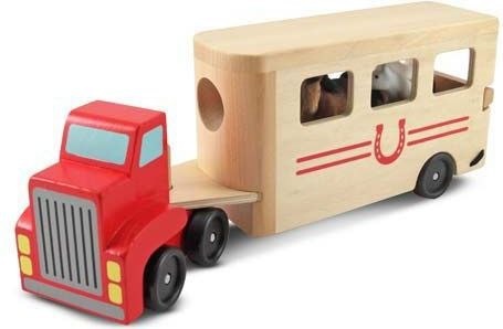 MELISSA&DOUG Ciężarówka z przyczepą dla koni