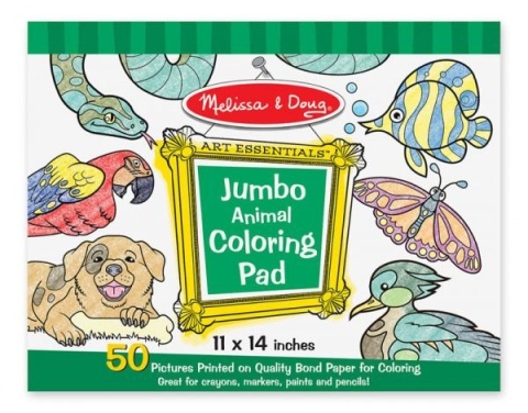 MELISSA&DOUG Duża kolorowanka zwierzęta – 50 arkuszy