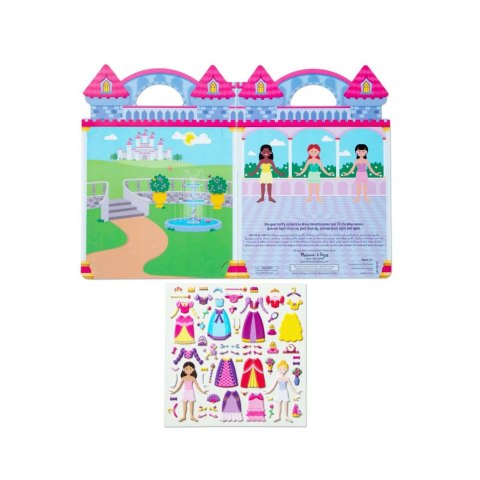 MELISSA&DOUG Naklejki wypukłe wielorazowe – Księżniczki MELISSA&DOUG Naklejki wypukłe wielorazowe – Księżniczki
