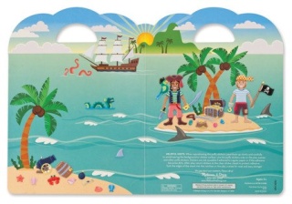 MELISSA&DOUG Naklejki wypukłe wielorazowe – Piraci