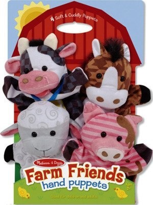 MELISSA&DOUG Pacynki na rękę Farma komplet 4 szt.