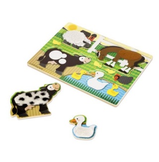 MELISSA&DOUG Puzzle Dotknij Poczuj Farma