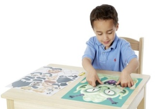MELISSA&DOUG Zestaw naklejek dla chłopca – Twarze