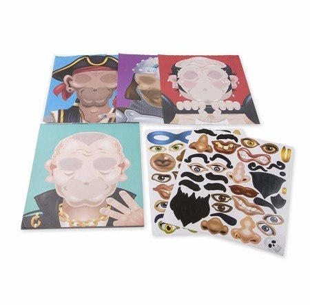 MELISSA&DOUG Zestaw naklejek dla chłopca – Twarze