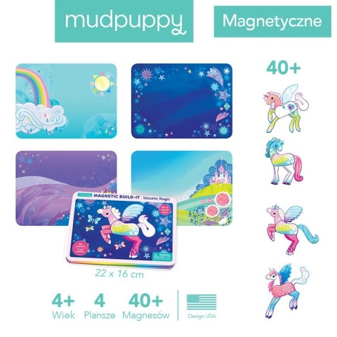 MUDPUPPY Magnetyczne konstrukcje Magiczne Jednorożce 4+