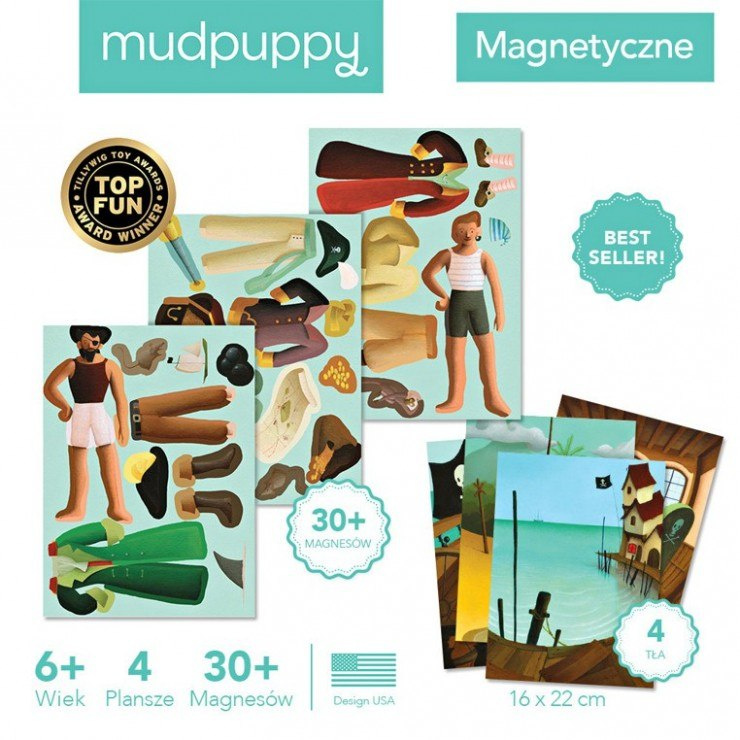 MUDPUPPY Magnetyczne postacie Piraci 6+ MUDPUPPY Magnetyczne postacie Piraci 6+