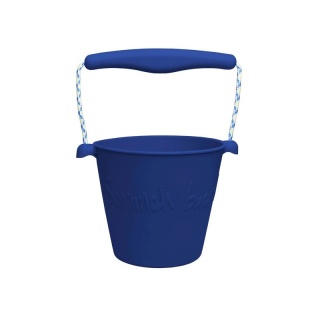 Składane wiaderko do wody i piasku Scrunch Bucket - Granatowy