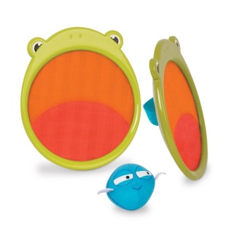 Gra zręcznościowa dla dzieci Żaba - Para łapek na rzep B.Toys