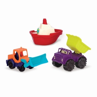 Zestaw 3 minipojazdów B.Toys Loaders & Floaters