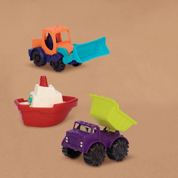 B.Toys Loaders & Floaters – zestaw 3 minipojazdów
