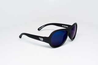 BABIATORS 0-2 lata Aviator Black Ops Black with Blue Lenses z polaryzacją i etui