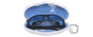 BABIATORS 3-5 lat Aviator Black Ops Black with Blue Lenses z polaryzacją i etui
