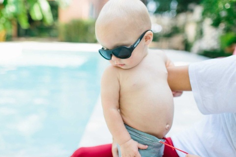 BABIATORS Okulary przeciwsłoneczne 0-2 lata Aviator Black Ops Black