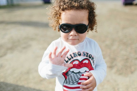 BABIATORS Okulary przeciwsłoneczne 0-2 lata Aviator Black Ops Black