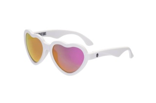 Białe okulary przeciwsłoneczne Babiators Blue series - The Sweetheart - 0-2 lata
