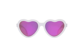 Białe okulary przeciwsłoneczne Babiators Blue series - The Sweetheart - 0-2 lata