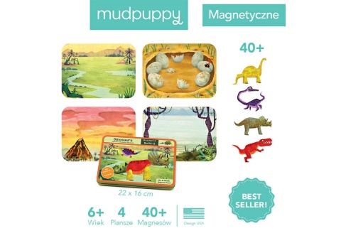 manustore.pl MUDPUPPY Magnetyczne konstrukcje - Dinozaury