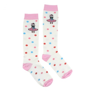 Kolorowe podkolanówki Balerina Manufaktura Falbanek