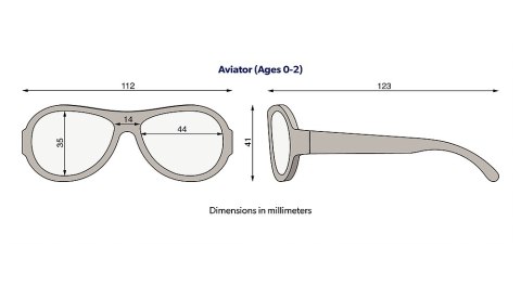 BABIATORS Okulary przeciwsłoneczne 0-2 lata Two Tone Aviator: Nautical Navy BABIATORS Okulary przeciwsłoneczne 0-2 lata Two Tone Aviator: Nautical Navy