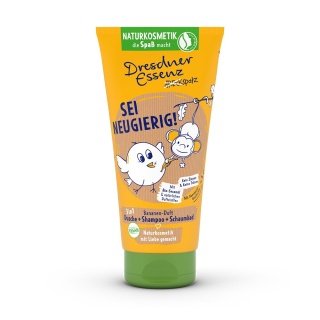 DRESDNER ESSENZ BĄDŹ CIEKAW! Żel do mycia 3w1 o słodkim zapachu bananów 200ml