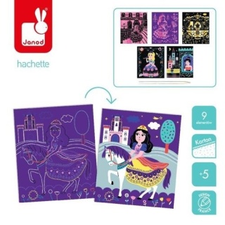 Zestaw kreatywny do zdrapywania Księżniczki Janod