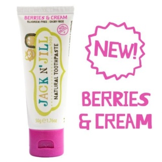Naturalna pasta do zębów - Berries and Cream, Xylitol 50g - Jack N' Jill