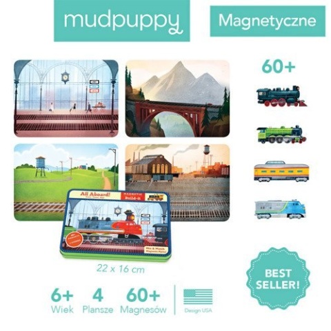 MUDPUPPY Magnetyczne konstrukcje Pociągi 6+