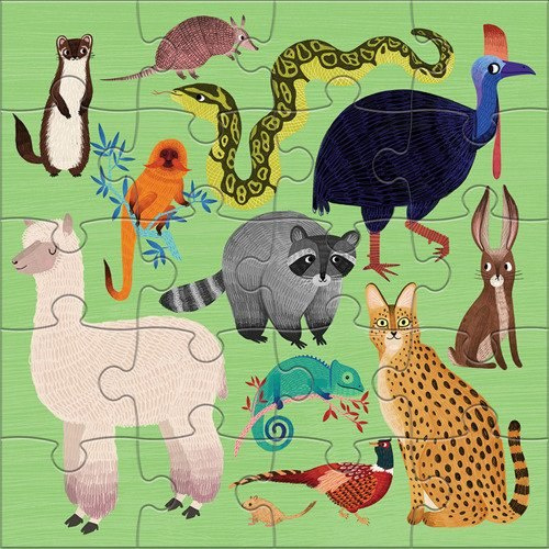 MUDPUPPY Puzzle magnetyczne Zwierzęta lądowe i wodne 4+ MUDPUPPY Puzzle magnetyczne Zwierzęta lądowe i wodne 4+