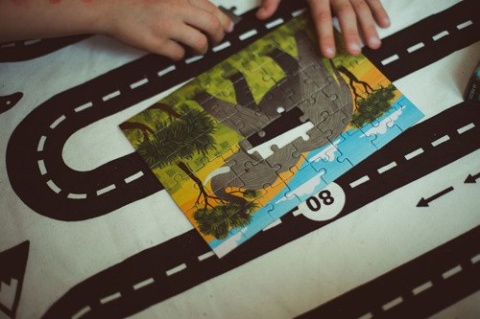 MUDPUPPY Puzzle mini Słoń afrykański 48 elementów 4+