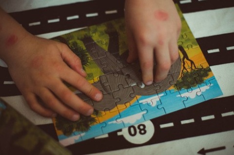 MUDPUPPY Puzzle mini Słoń afrykański 48 elementów 4+
