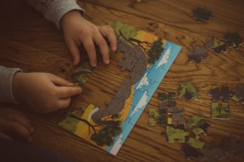 MUDPUPPY Puzzle mini Słoń afrykański 48 elementów 4+