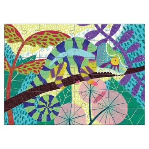 Mudpuppy Puzzle mini Kameleon lamparci 48 elementów 4+