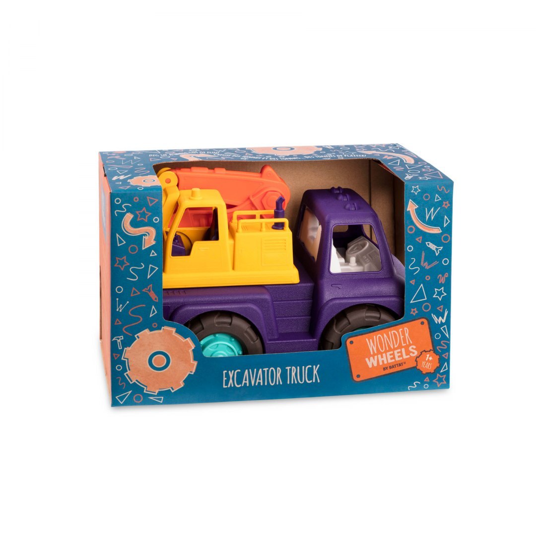 Wonder Wheels CIĘŻARÓWKA z KOPARKĄ – Excavator Truck Wonder Wheels CIĘŻARÓWKA z KOPARKĄ – Excavator Truck