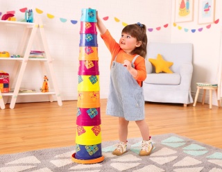 Kubełki do piętrowania B.toys Bazillion Buckets – 10 szt