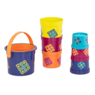 Kubełki do piętrowania B.toys Bazillion Buckets – 10 szt